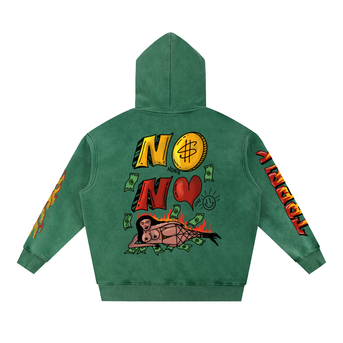 NOMONEY,HOODIE,STREETART